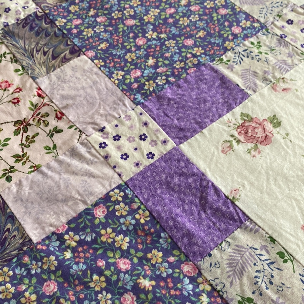 New handmade patchwork quilt 80”x95” approx. (Queen) - Picture 9 of 12